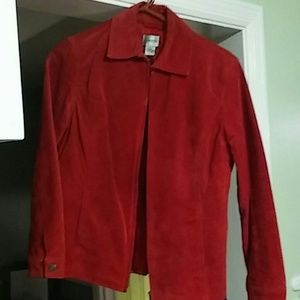 Chico's leather suede jacket